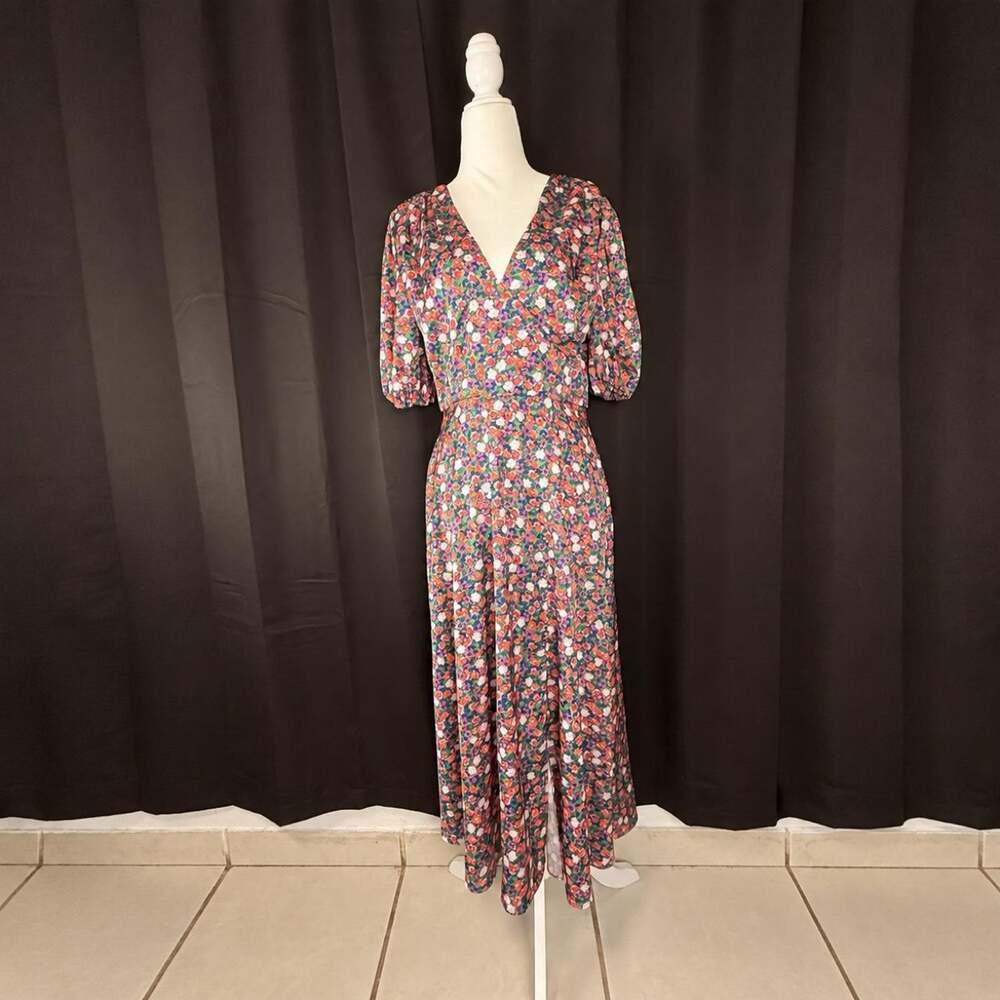 Alexia admor floral puff sleeve